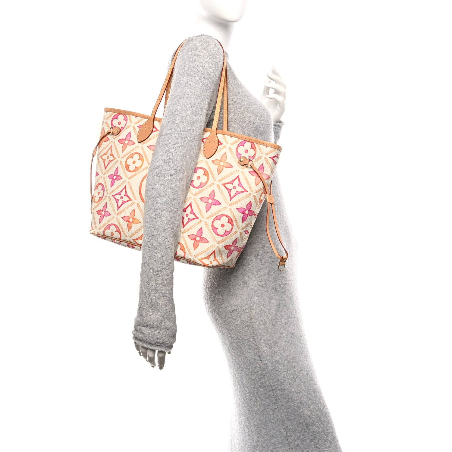 Louis Vuitton Monogram Giant By The Pool 2.0 Neverfull MM Coral 2 of 10