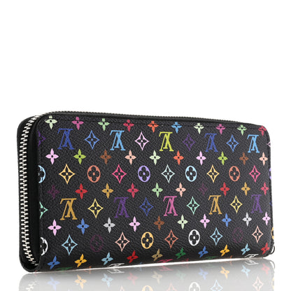 Louis Vuitton LV X TM Monogram Multicolor Clemence Wallet Black 3 of 7