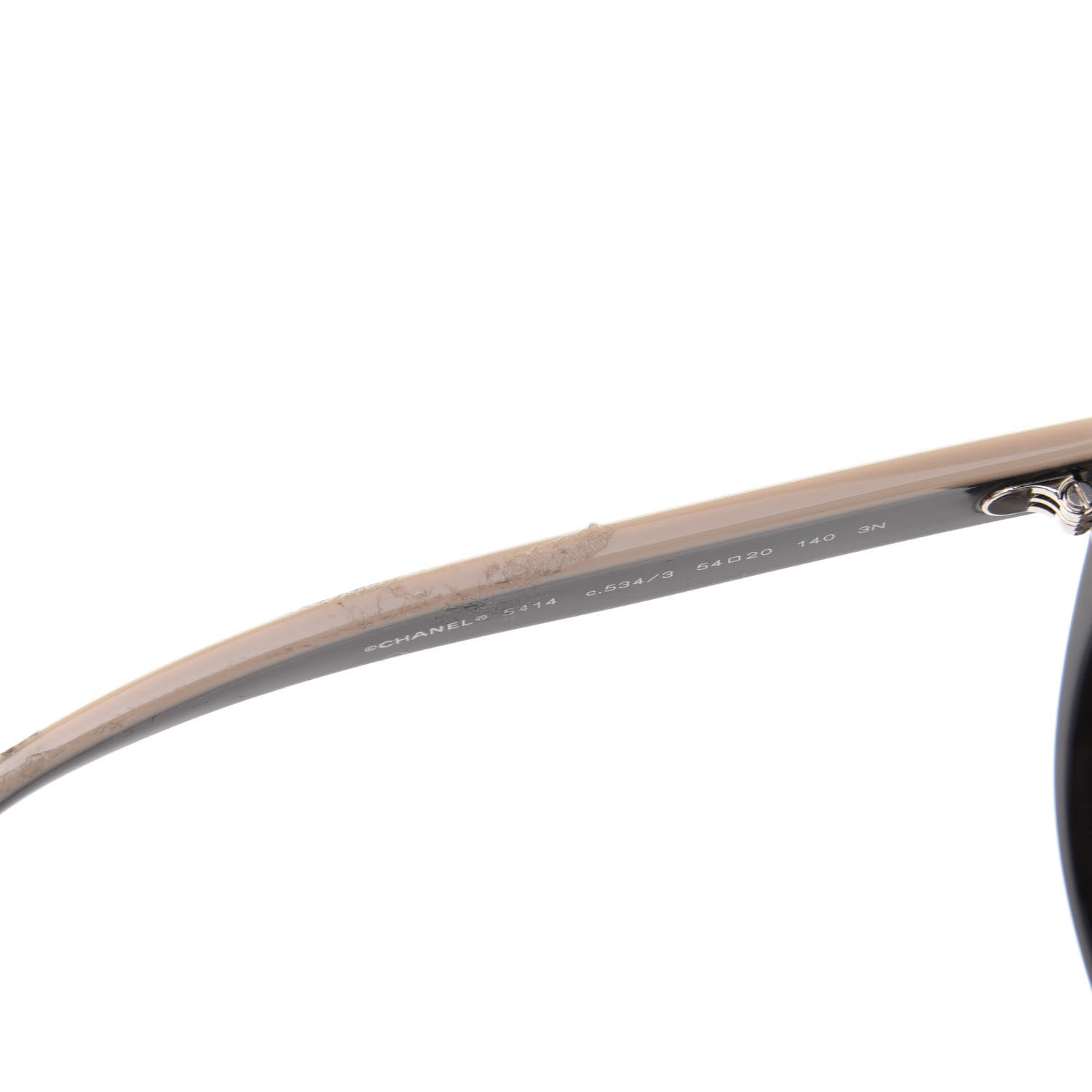 Chanel Acetate CC Butterfly Sunglasses 5414 Black Beige 8 of 9