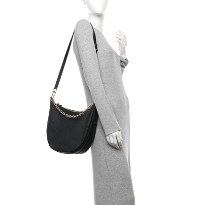 Louis Vuitton Empreinte Monogram Giant Loop Hobo Black 2 of 11