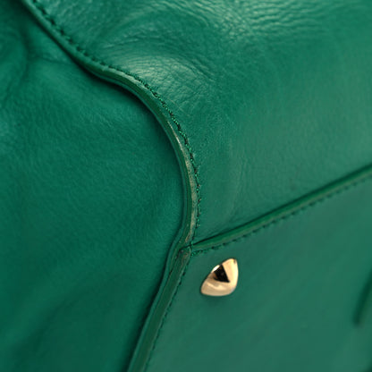 Jimmy Choo Grainy Calfskin Small Ramona Satchel Green 9 of 25