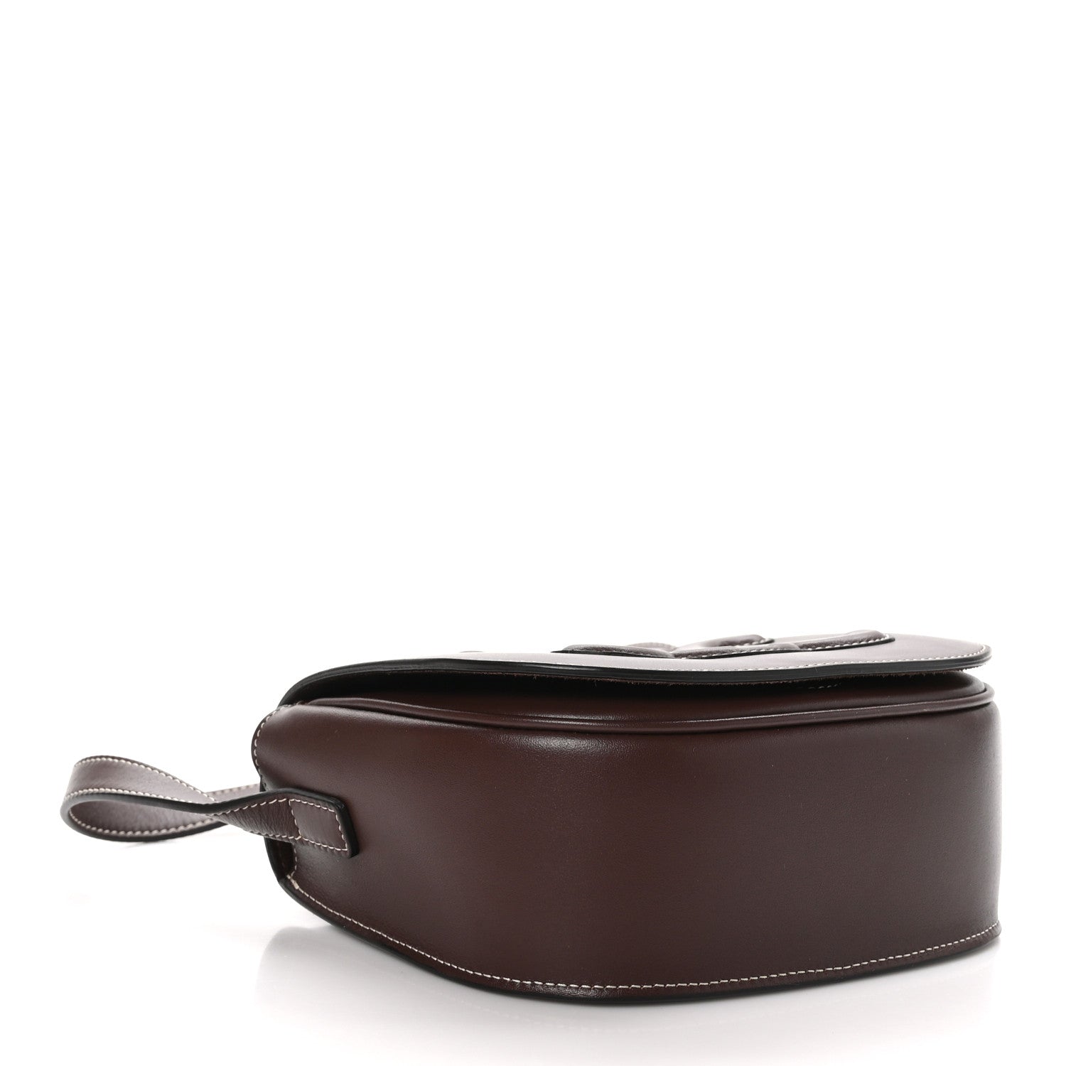 Celine Smooth Calfskin Cuir Triomphe Folco Crossbody Bag Chestnut 4 of 10
