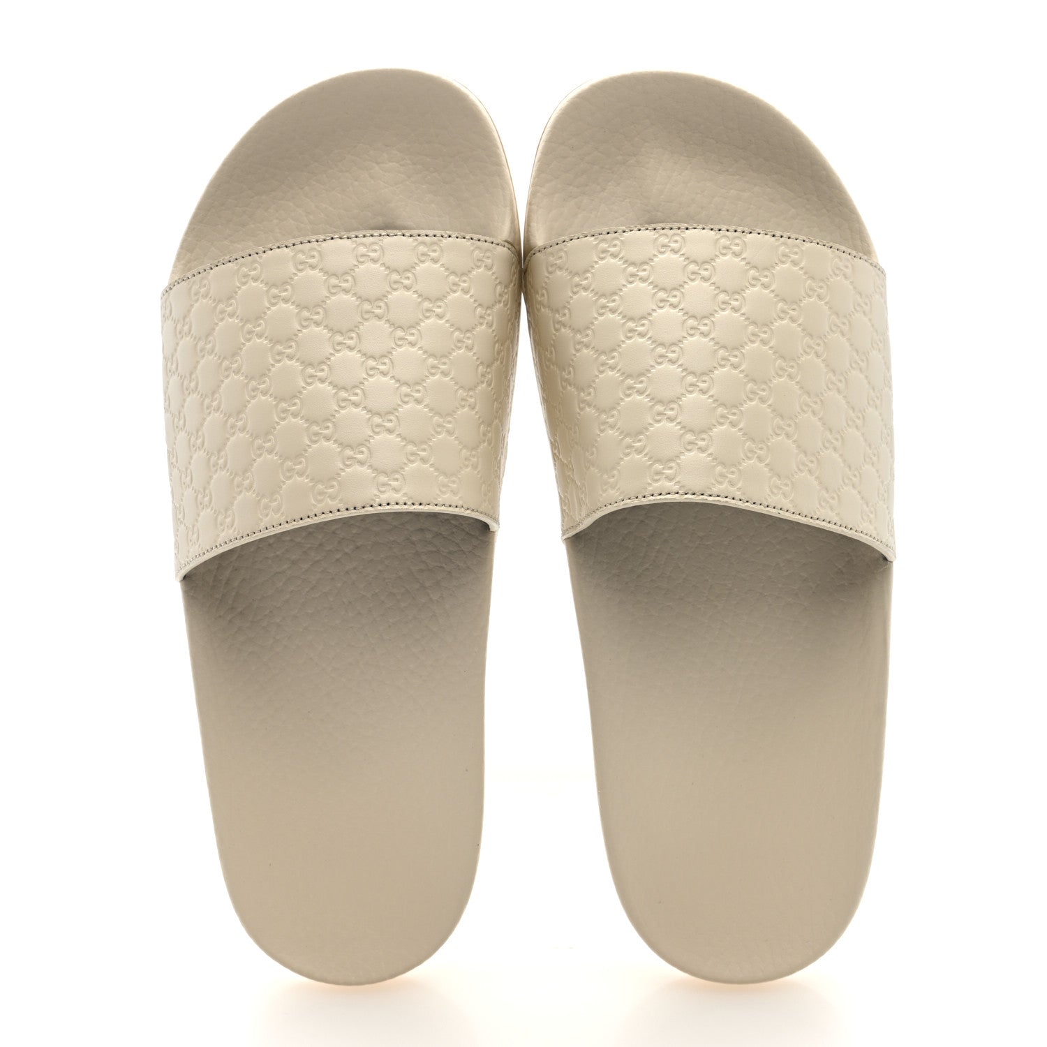 Gucci Microguccissima Slide Sandals 39 Ivory 2 of 9