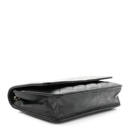 Chanel Caviar Quilted Wallet on Chain WOC Black 4 of 12