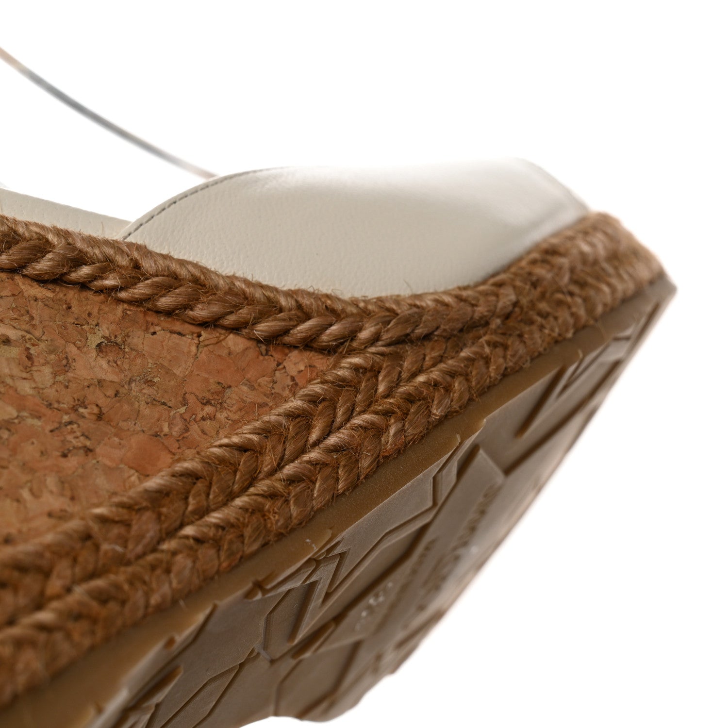 Jimmy Choo Nappa Rope Cork Alanah 105 Wedge 36.5 Chalk 9 of 9