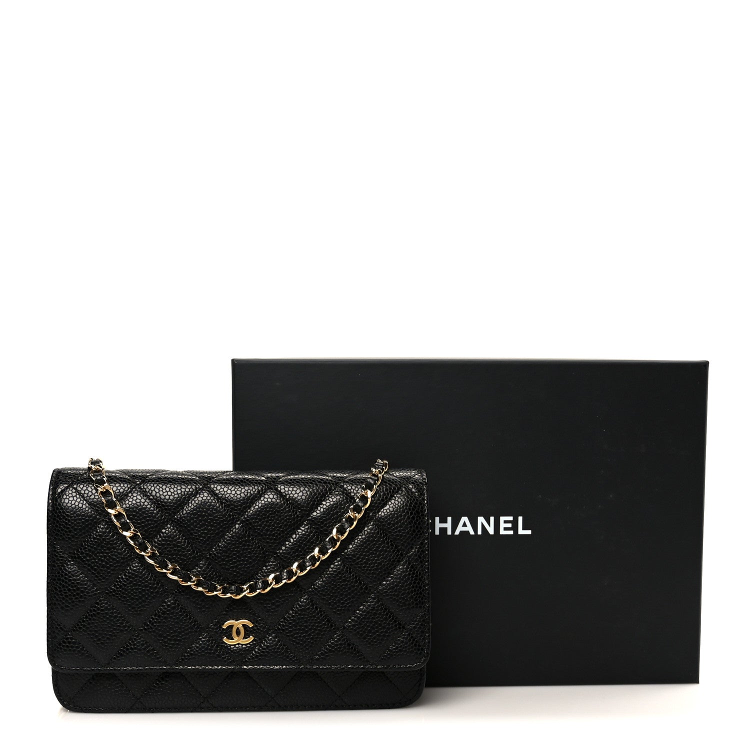 Chanel Caviar Quilted Wallet on Chain WOC Black 11 of 11