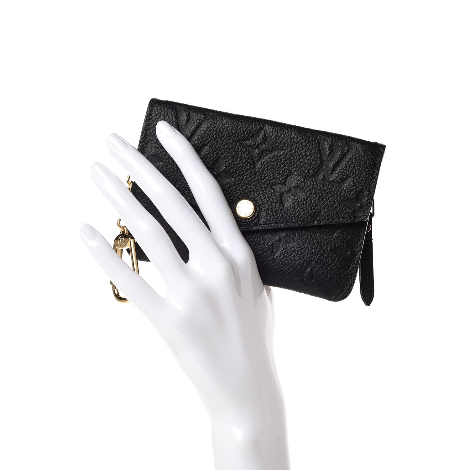 Louis Vuitton Empreinte Key Pouch Black 2 of 9