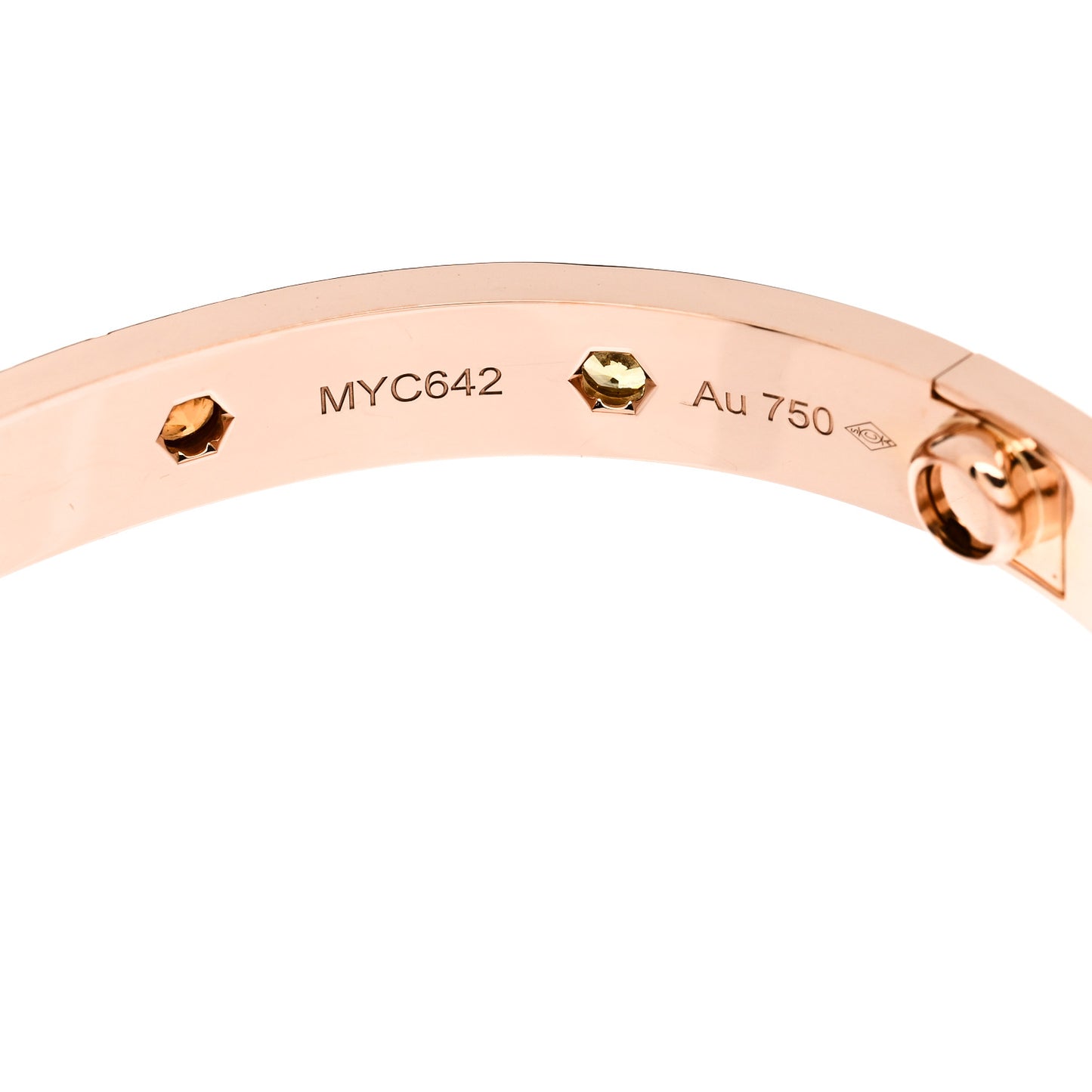 18K Pink Gold Sapphire Garnet Amethyst LOVE Bracelet 16