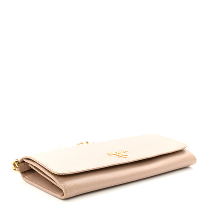Prada Saffiano Metal Oro Chain Wallet Cammeo 4 of 11