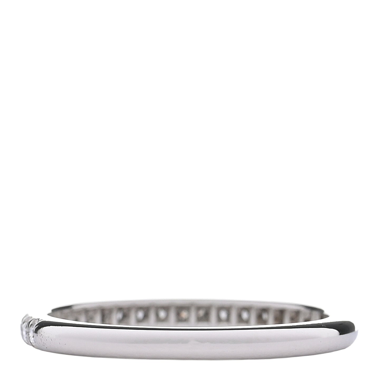 Platinum Diamond .17ctw Soleste Half Eternity Band Ring 53 6.5