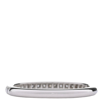 Tiffany Platinum Diamond .17ctw Soleste Half Eternity Band Ring 53 6.5 3 of 5