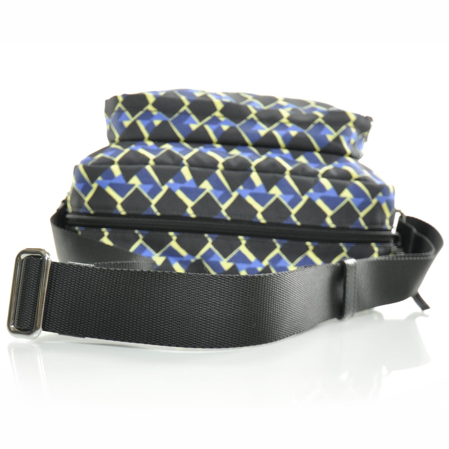 Prada Cordura Saffiano Diamond Print Camera Bag 5 of 9
