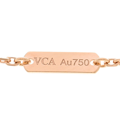 Van Cleef & Arpels 18K Rose Gold Vintage Alhambra Pendant Necklace 4 of 6
