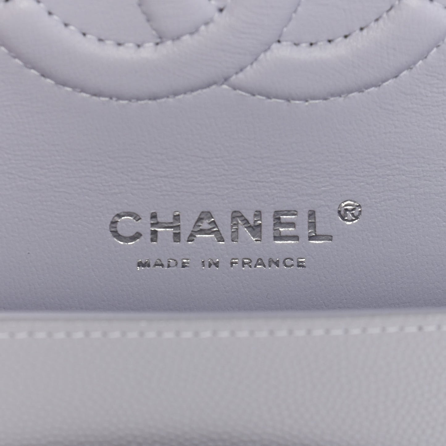 Caviar Quilted Medium Double Flap Light Purple