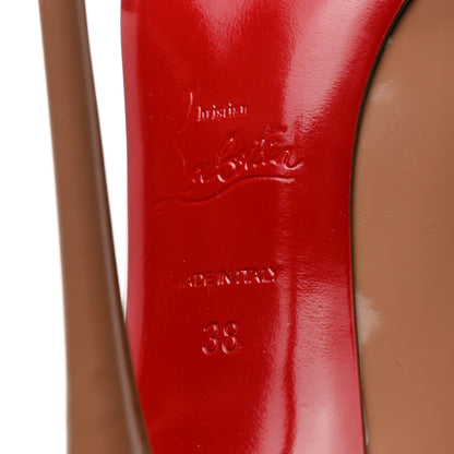 Christian Louboutin Patent Kate 120 Pumps 38 Nude 6 of 8
