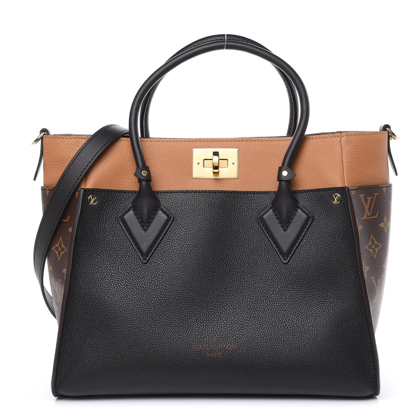 Calfskin Monogram On My Side Black