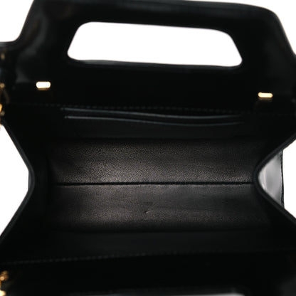 Salvatore Ferragamo Brushed Calfskin Mini Wanda Top Handle Bag Black 5 of 8