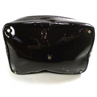 Saint Laurent Patent Croc Overseas Tote Chocolate 4 of 8