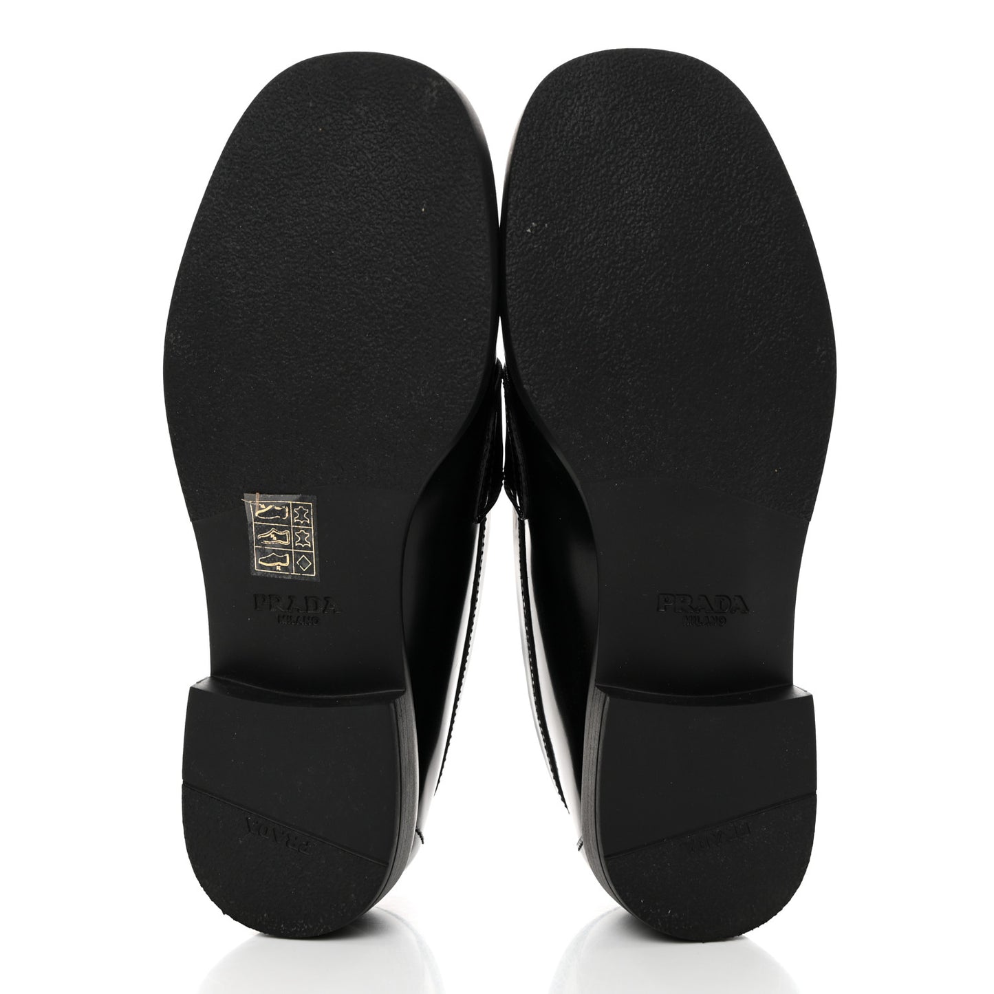 Spazzolato Metal Triangle Logo 50mm Loafers 35 Black