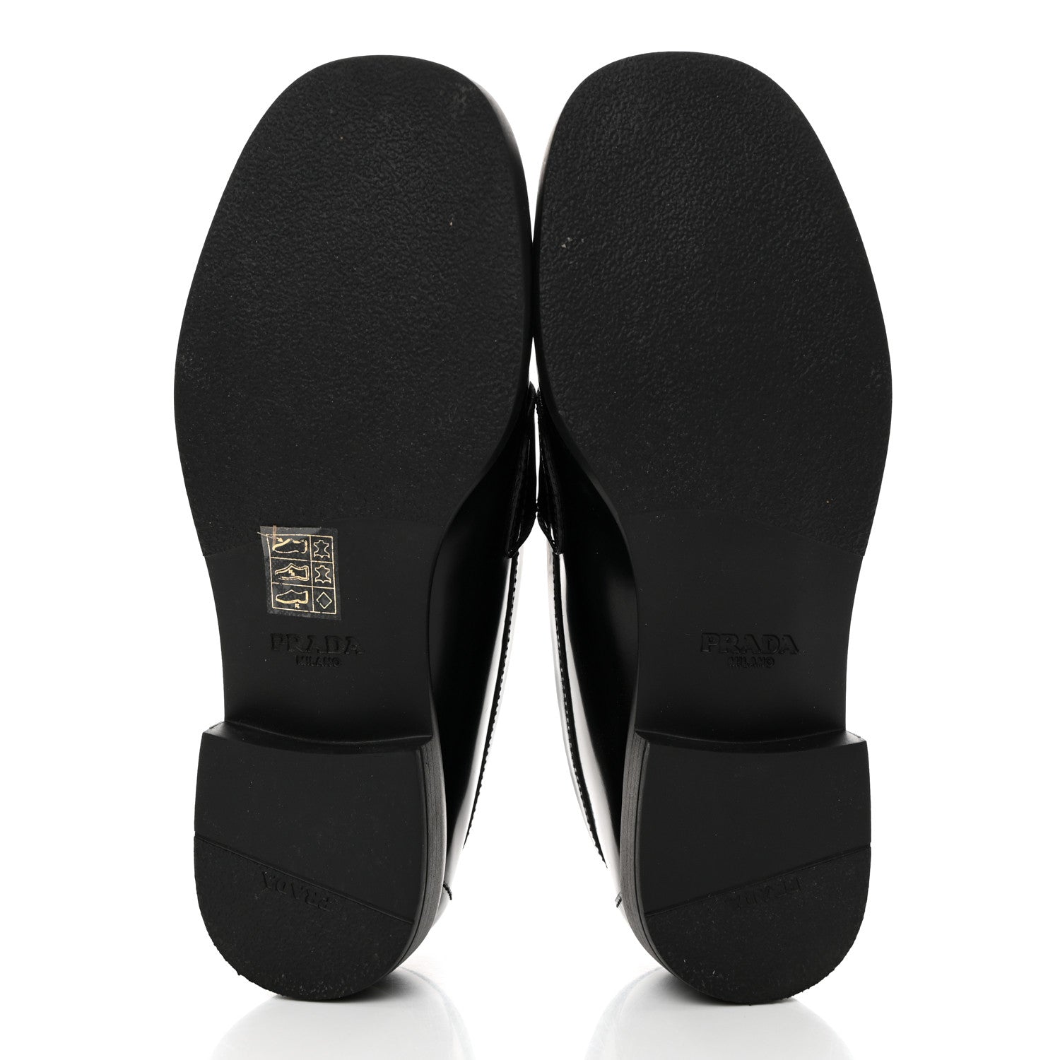 Prada Spazzolato Metal Triangle Logo 50mm Loafers 35 Black 5 of 9