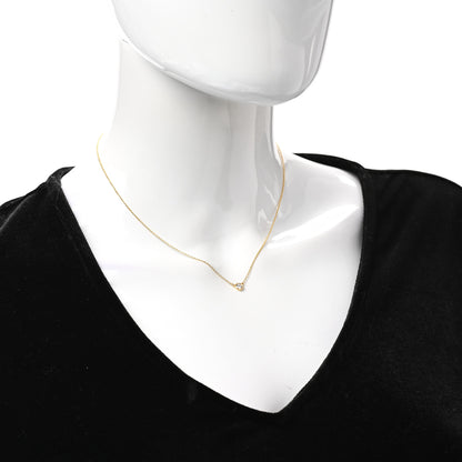 Tiffany 18K Yellow Gold Diamond .19ct Elsa Peretti Diamonds by the Yard Pendant Necklace 2 of 8