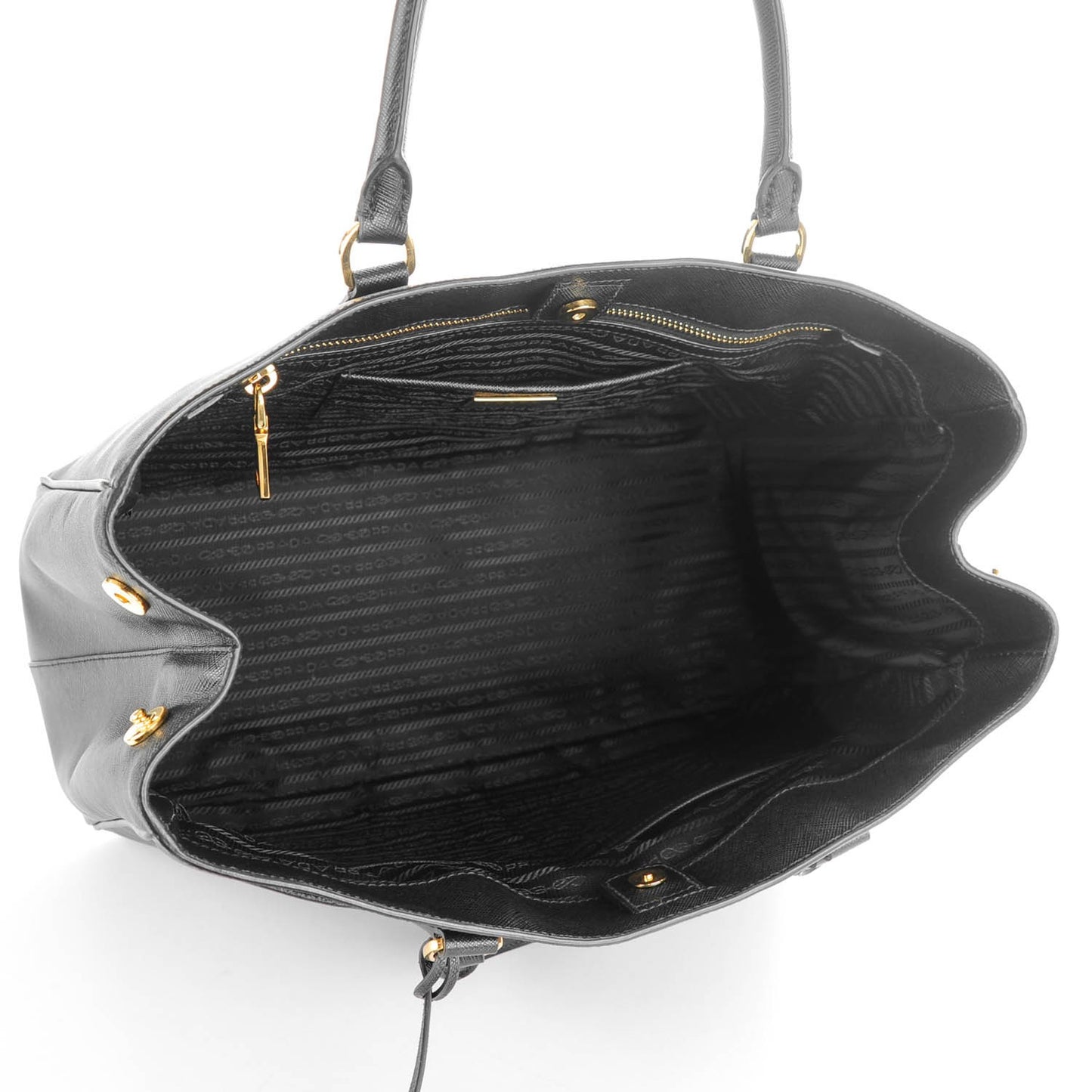 Saffiano Lux Large Tote Nero Black