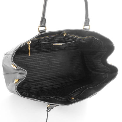 Prada Saffiano Lux Large Tote Nero Black 5 of 9