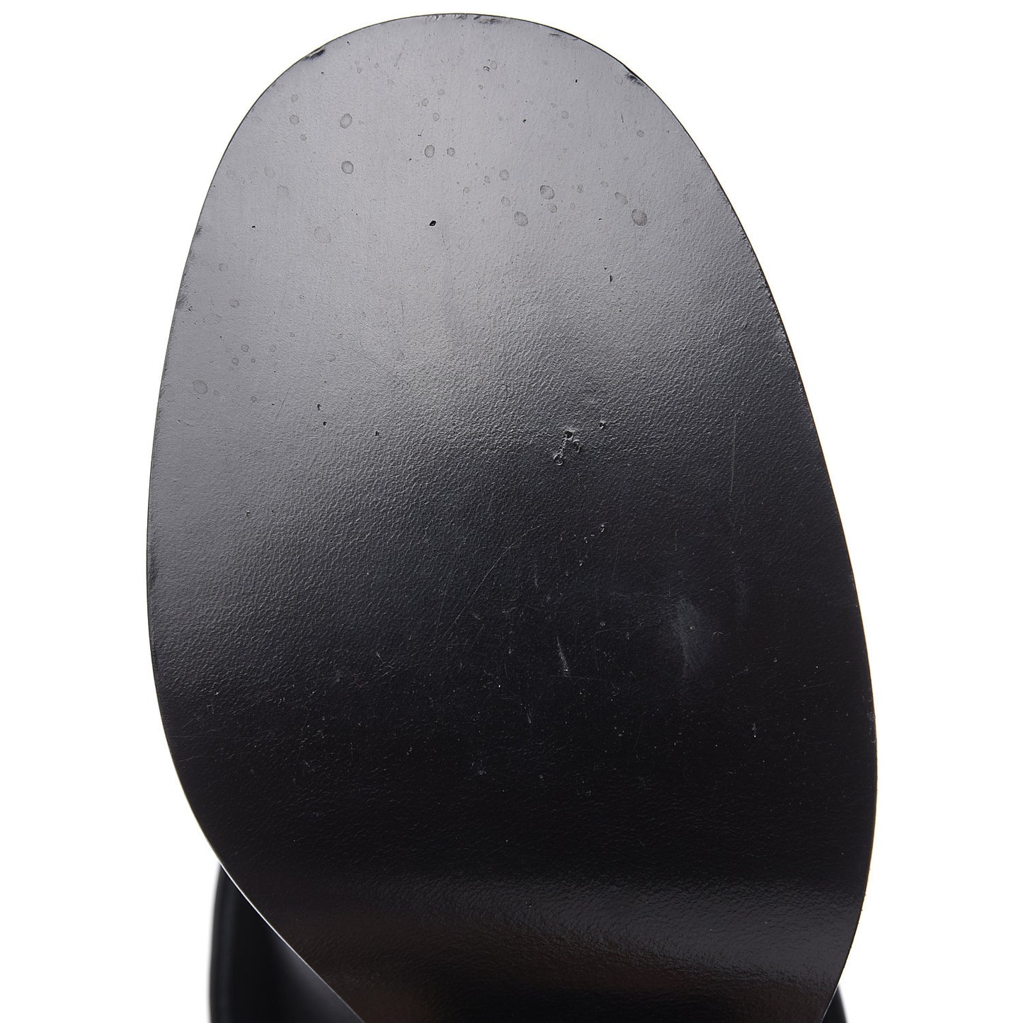 Calfskin CC Cap Toe Fold Over Boots 38.5 Black