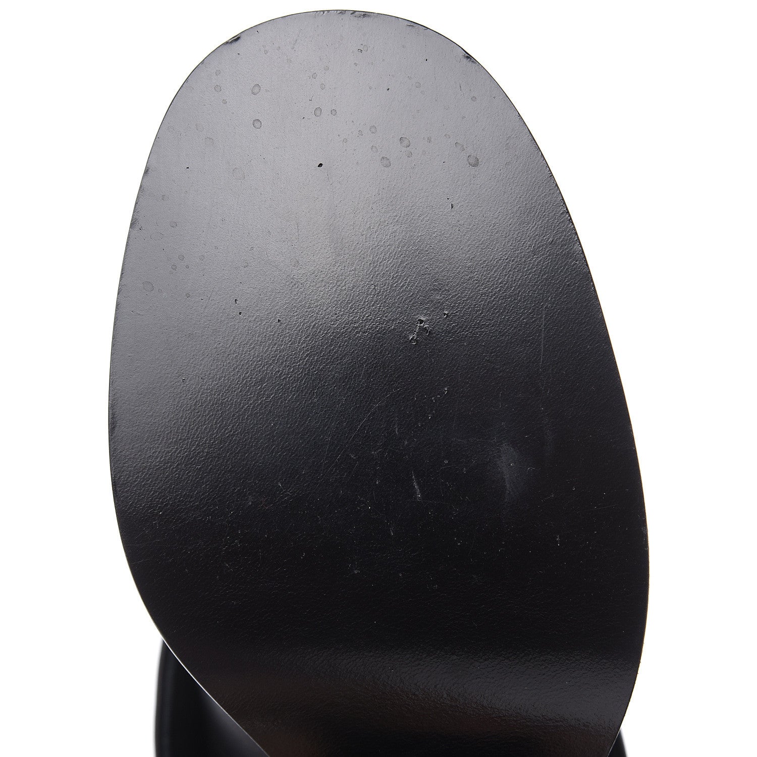 Chanel Calfskin CC Cap Toe Fold Over Boots 38.5 Black 6 of 7