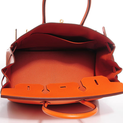 Hermes Epsom Birkin 35 Orange 7 of 28