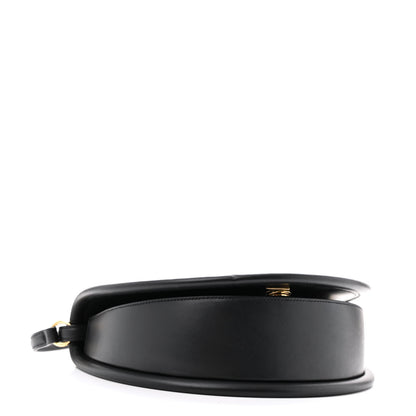 Salvatore Ferragamo Calfskin Aura Shoulder Bag Black 4 of 13