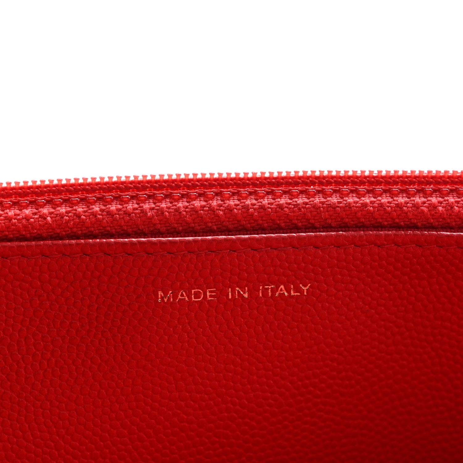 Chanel Caviar Camellia Embossed Wallet On Chain WOC Red 7 of 12