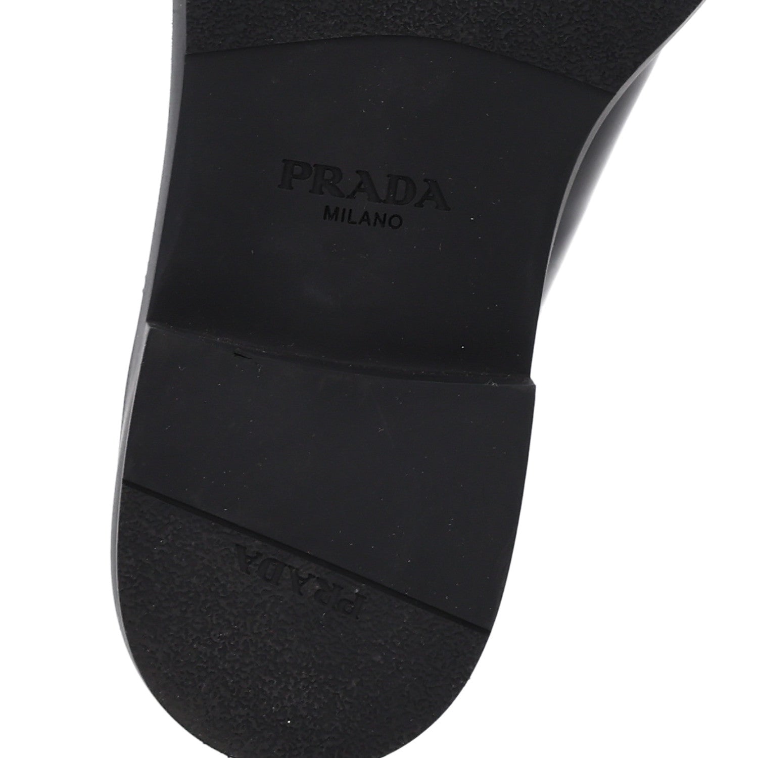 Prada Spazzolato Triangle 40mm Loafer Mules 35 Black 9 of 10