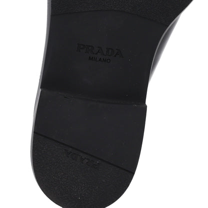Prada Spazzolato Triangle 40mm Loafer Mules 35 Black 9 of 10