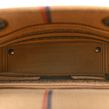 Christian Dior Canvas Jute Embroidered Medium Lady D-Lite Beige Multicolor 5 of 10