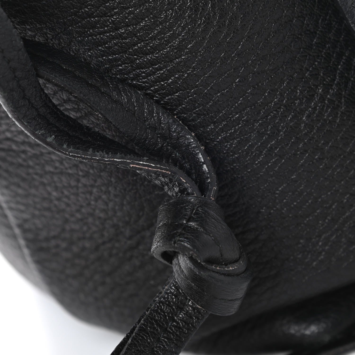 Prada Cervo Flap Shoulder Bag Black 16 of 18