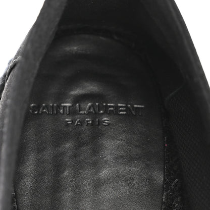 Saint Laurent Crepe Satin Elba Espadrilles 38 Black 7 of 9