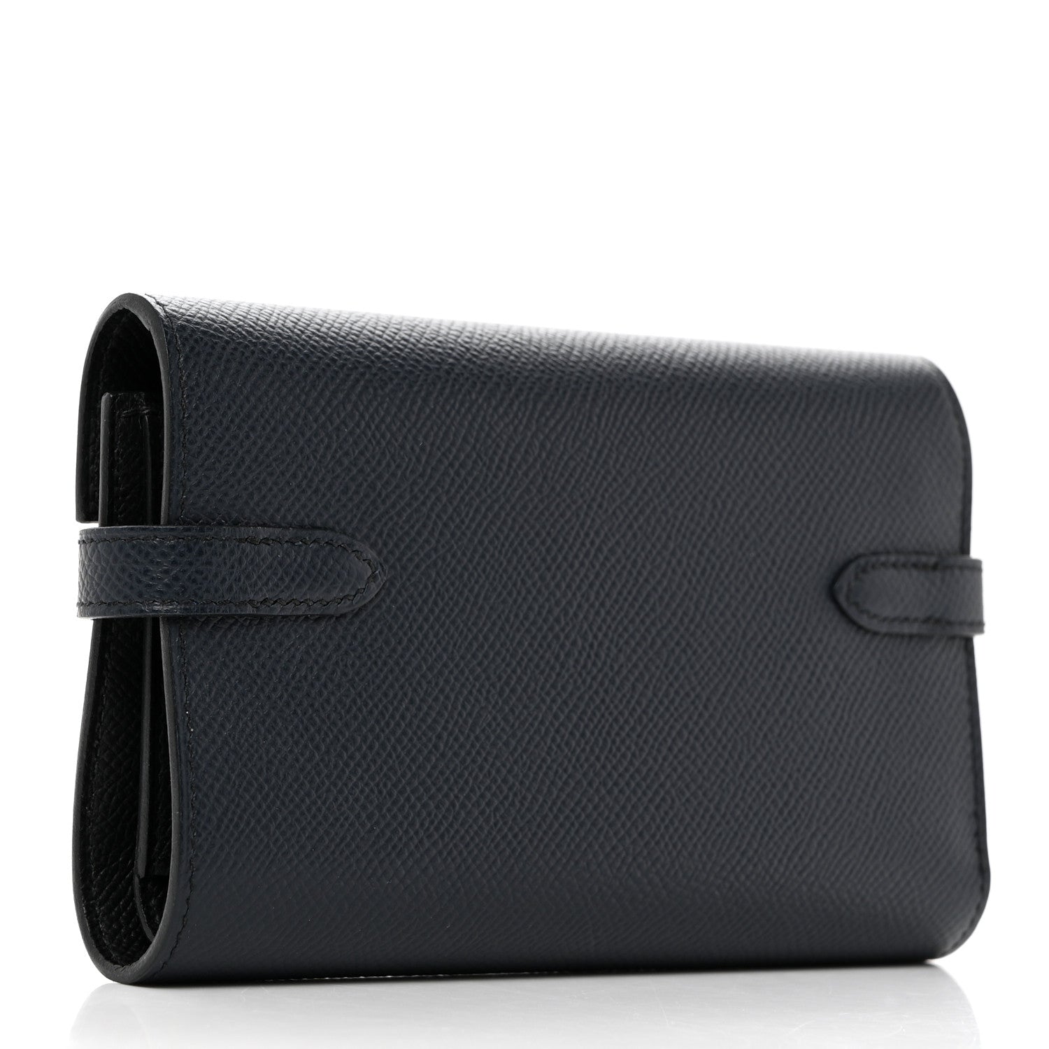 Hermes Epsom Verso Medium Kelly Wallet Bleu Indigo Black 3 of 7