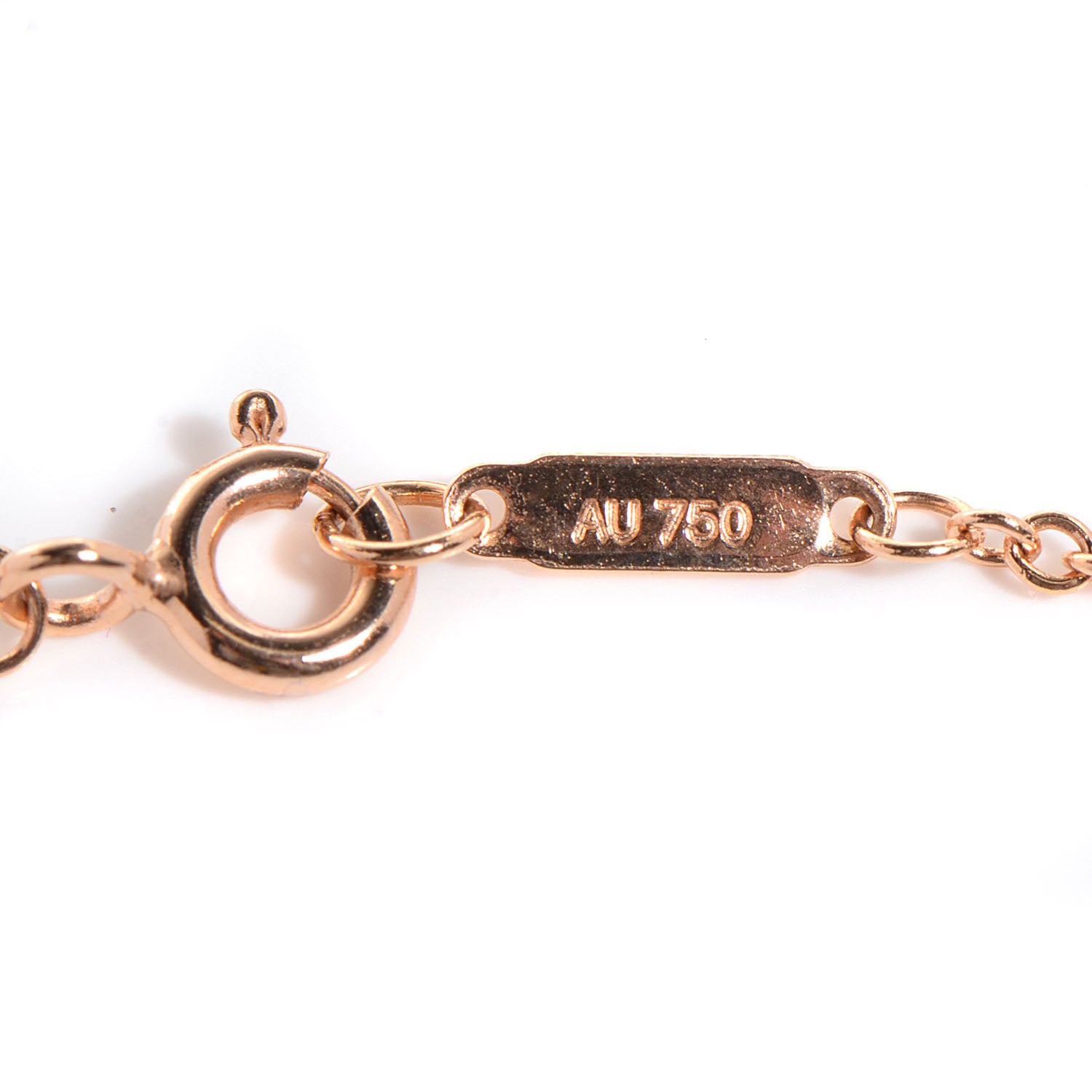 Tiffany 18K Rose Gold Diamond Atlas Bar Pierced Bracelet 3 of 5