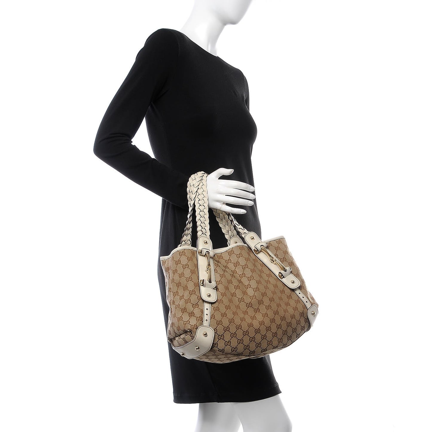 Monogram Small Pelham Shoulder Bag Off White