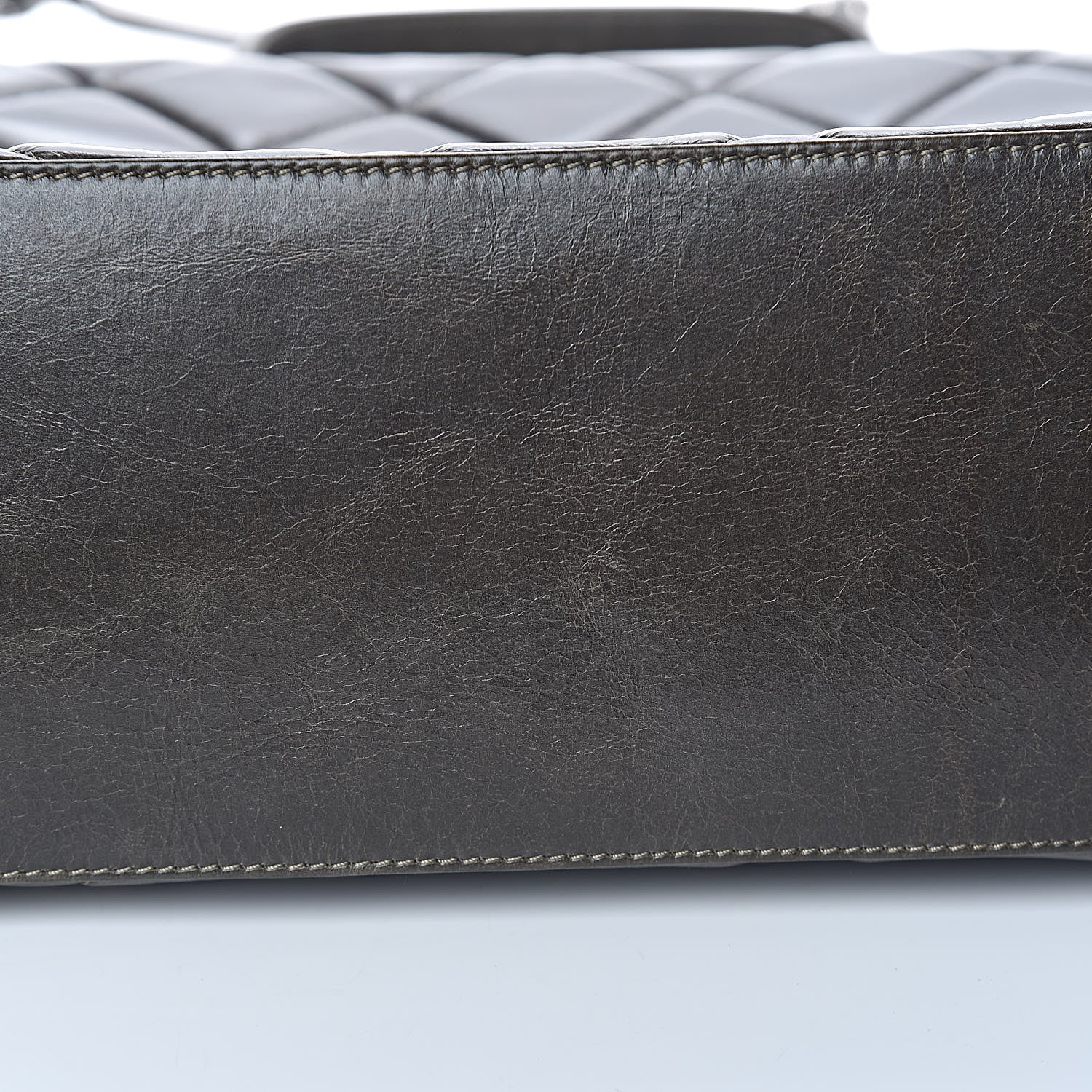 Chanel Glazed Calfskin Boy Satchel Flap Dark Grey 10 of 13