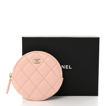 Chanel Caviar Quilted Zip Around Coin Purse Light Pink 8 of 8
