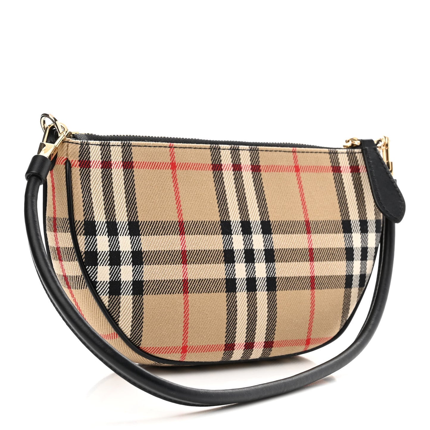 Vintage Check Calfskin Olympia Pouch Archive Beige