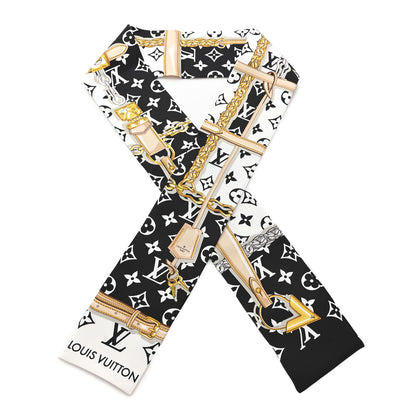 Louis Vuitton Silk Monogram Confidential Bandeau Black 1 of 3