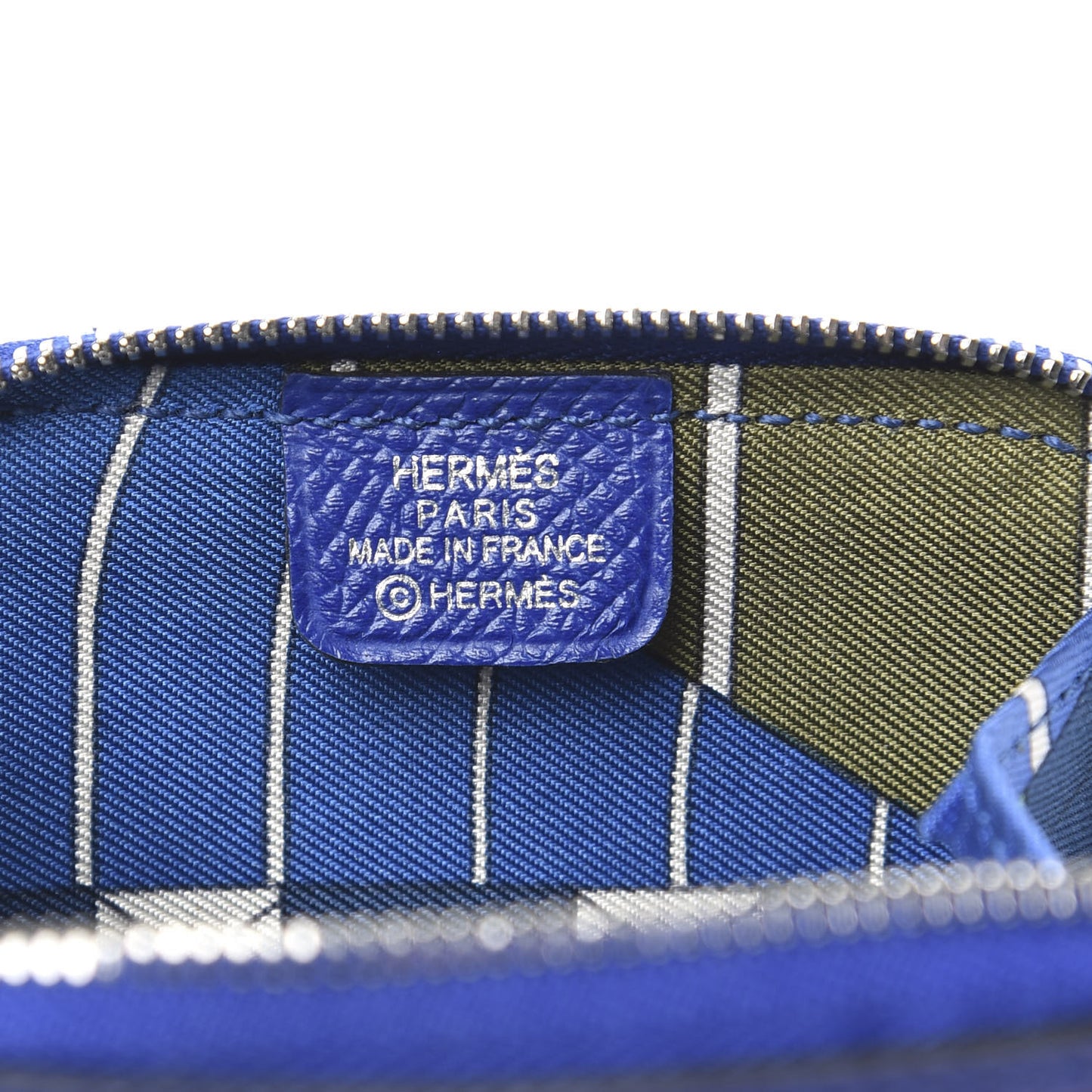 Epsom Silk'In Coin Purse Bleu Electrique