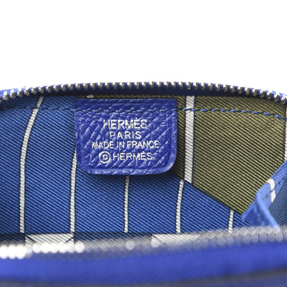 Hermes Epsom Silk'In Coin Purse Bleu Electrique 6 of 7