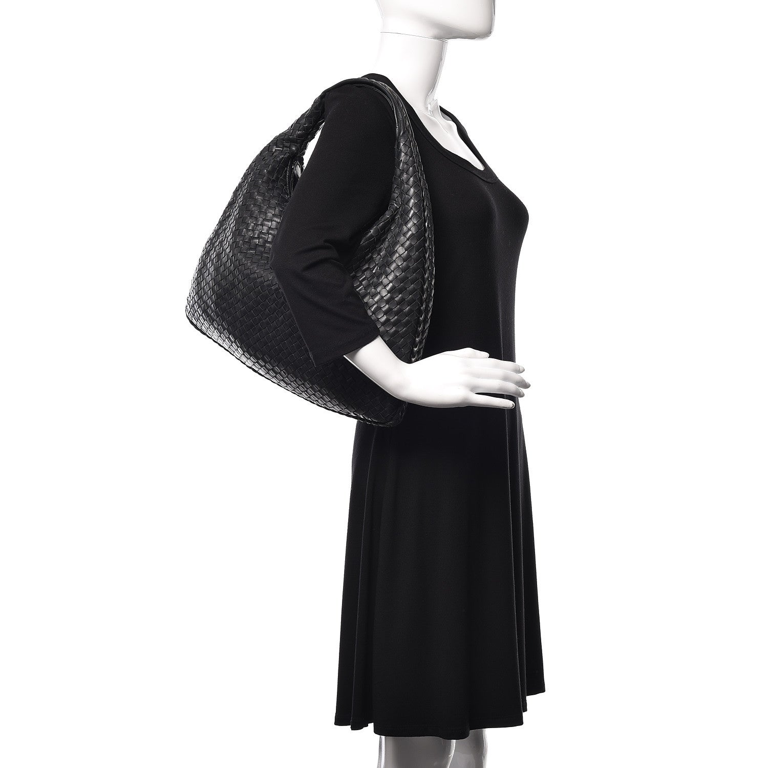 Bottega Veneta Nappa Intrecciato Large Veneta Hobo Black 2 of 13