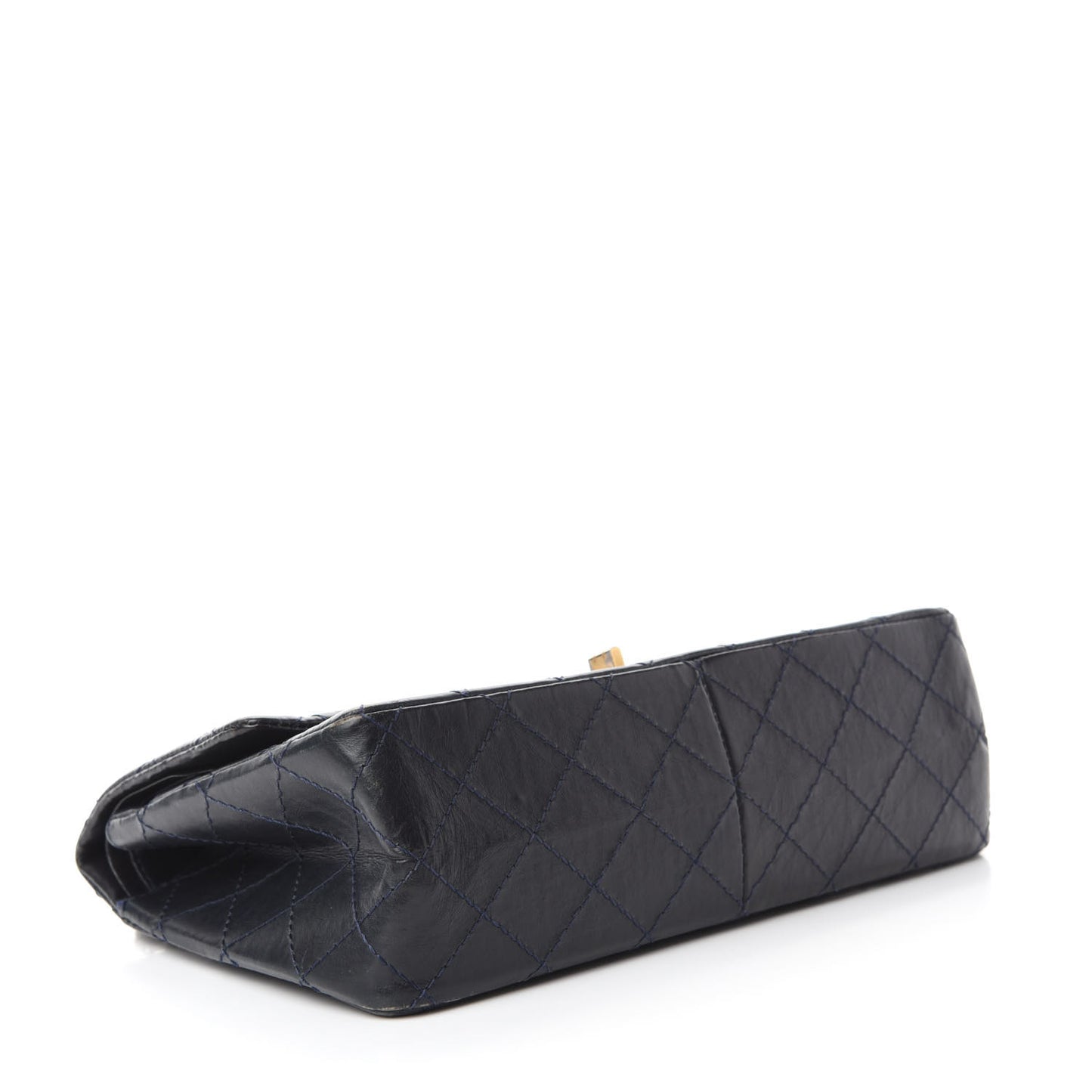 Aged Calfskin Quilted 2.55 Reissue 226 Flap Navy Blue