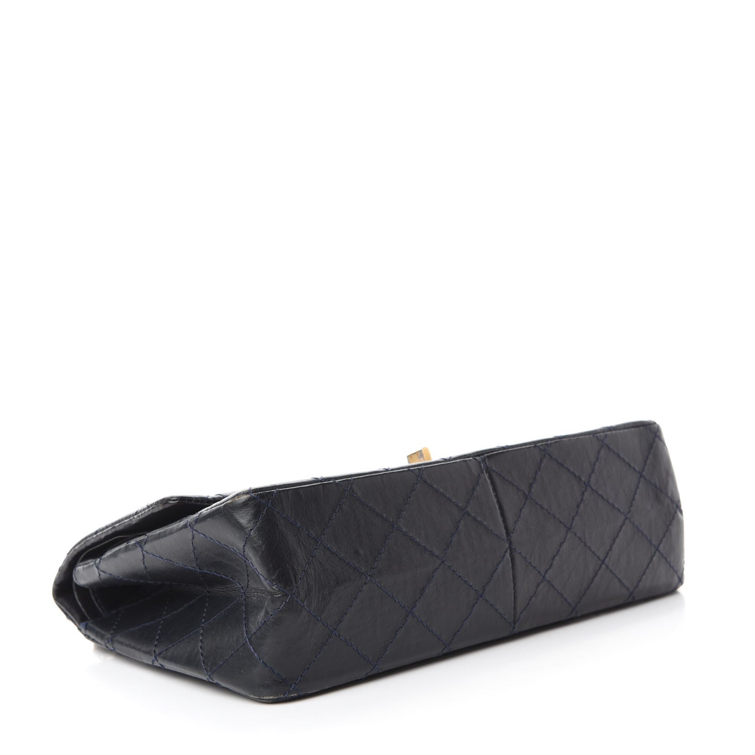 Chanel Aged Calfskin Quilted 2.55 Reissue 226 Flap Navy Blue 4 of 14