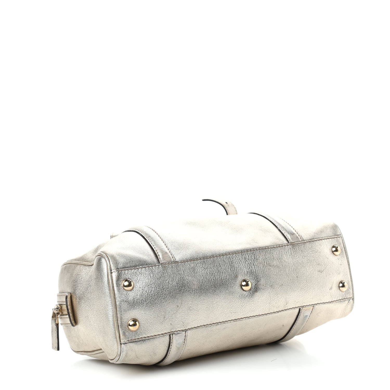 Gucci Metallic Calfskin Small Britt Boston Gold 4 of 13